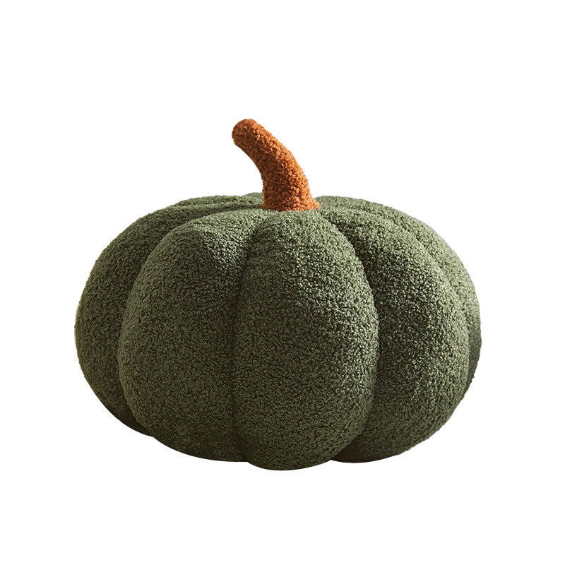 Teddy Velvet Pumpkin Pillow Cushion (Romantic Macaron Color)