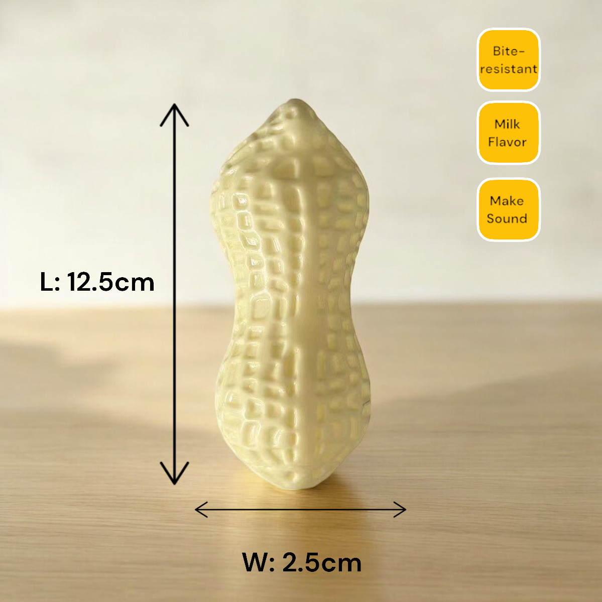 Dog Chewing Sound Making Pet Toy Peanuts Shape Bite-resistant (Buy Two or More Get Extra 20% Off)