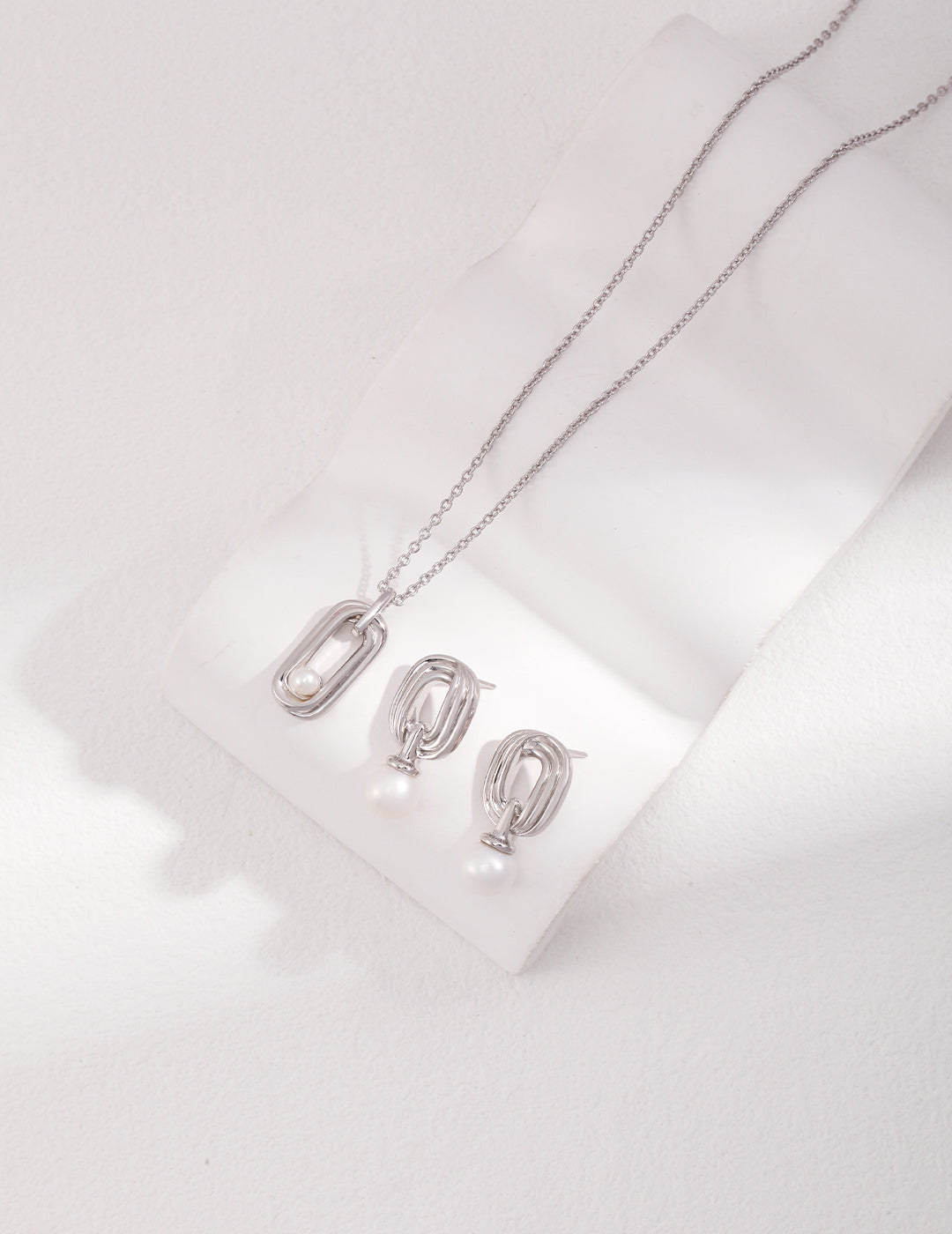 Sterling Silver Pearl Necklace