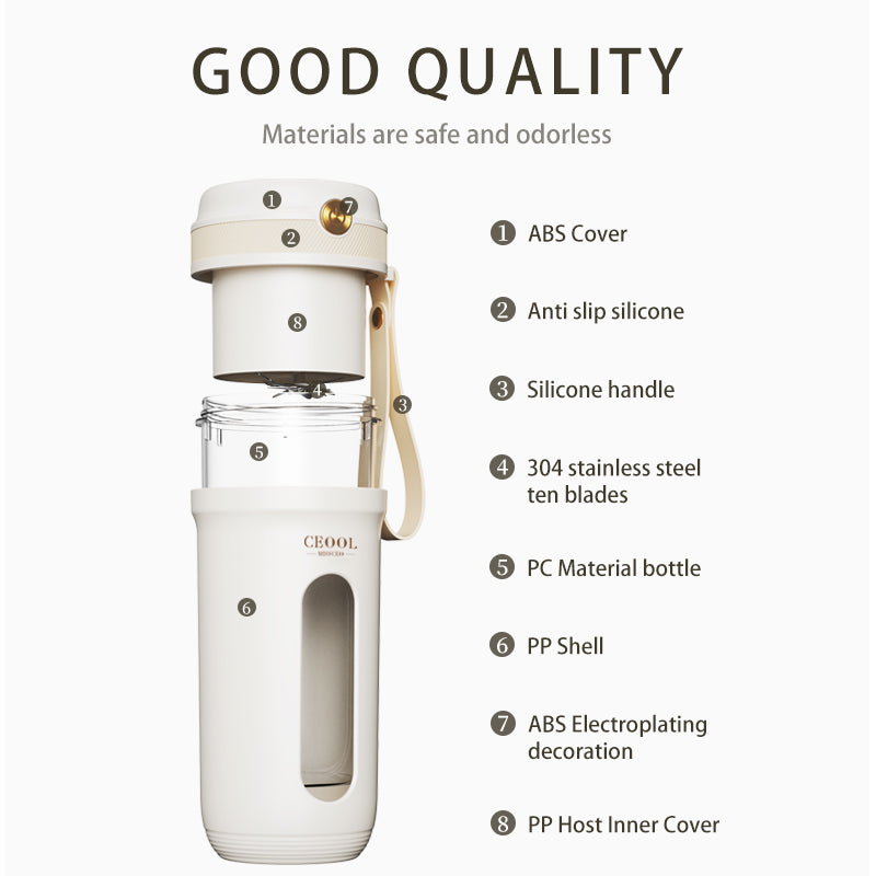 350ml Portable Electric Juicer USB Fast Rechargeable for Home Office Travel