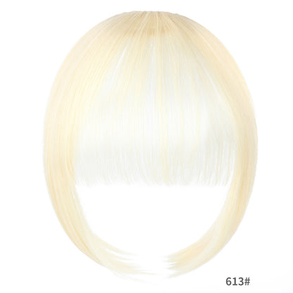 Synthetic Clip Wig Bangs Natural Seamless Hair Extensions with Sideburns