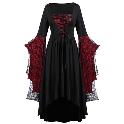 Halloween Costumes Skull Lace Strap Dress