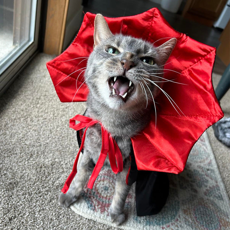 Pet Halloween Costume Vampire Cloak