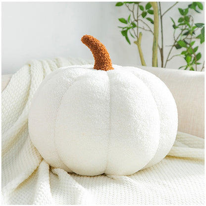 Teddy Velvet Pumpkin Pillow Cushion (Romantic Macaron Color)