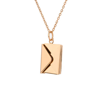 Envelope Love Letter Clavicle chain For Women with Openable Pendant Necklace