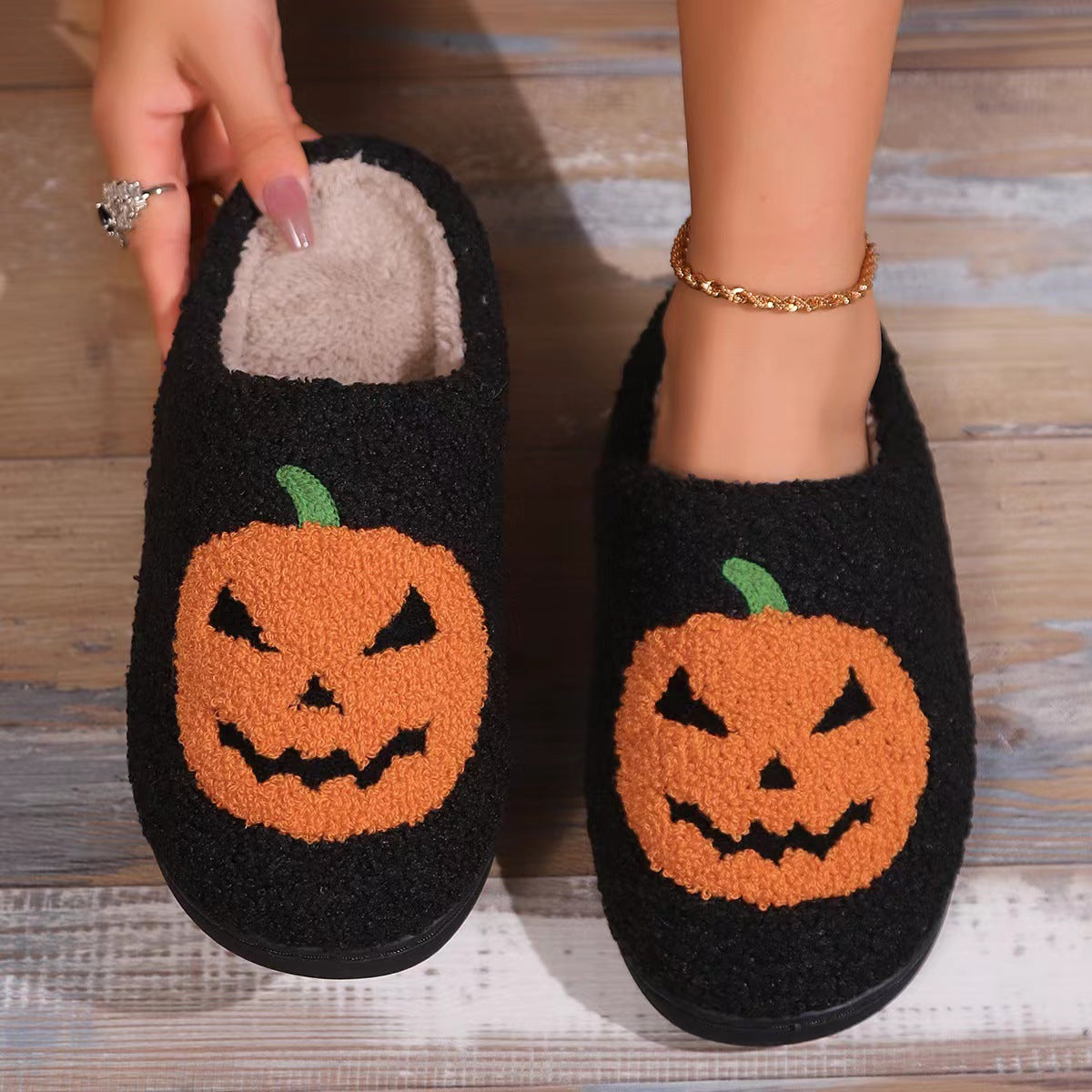 Halloween Thick-soled Plush Slippers (Buy Two or More Get Extra 20% Off)