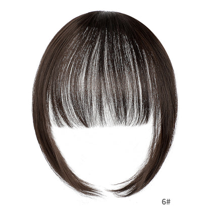 Synthetic Clip Wig Bangs Natural Seamless Hair Extensions with Sideburns