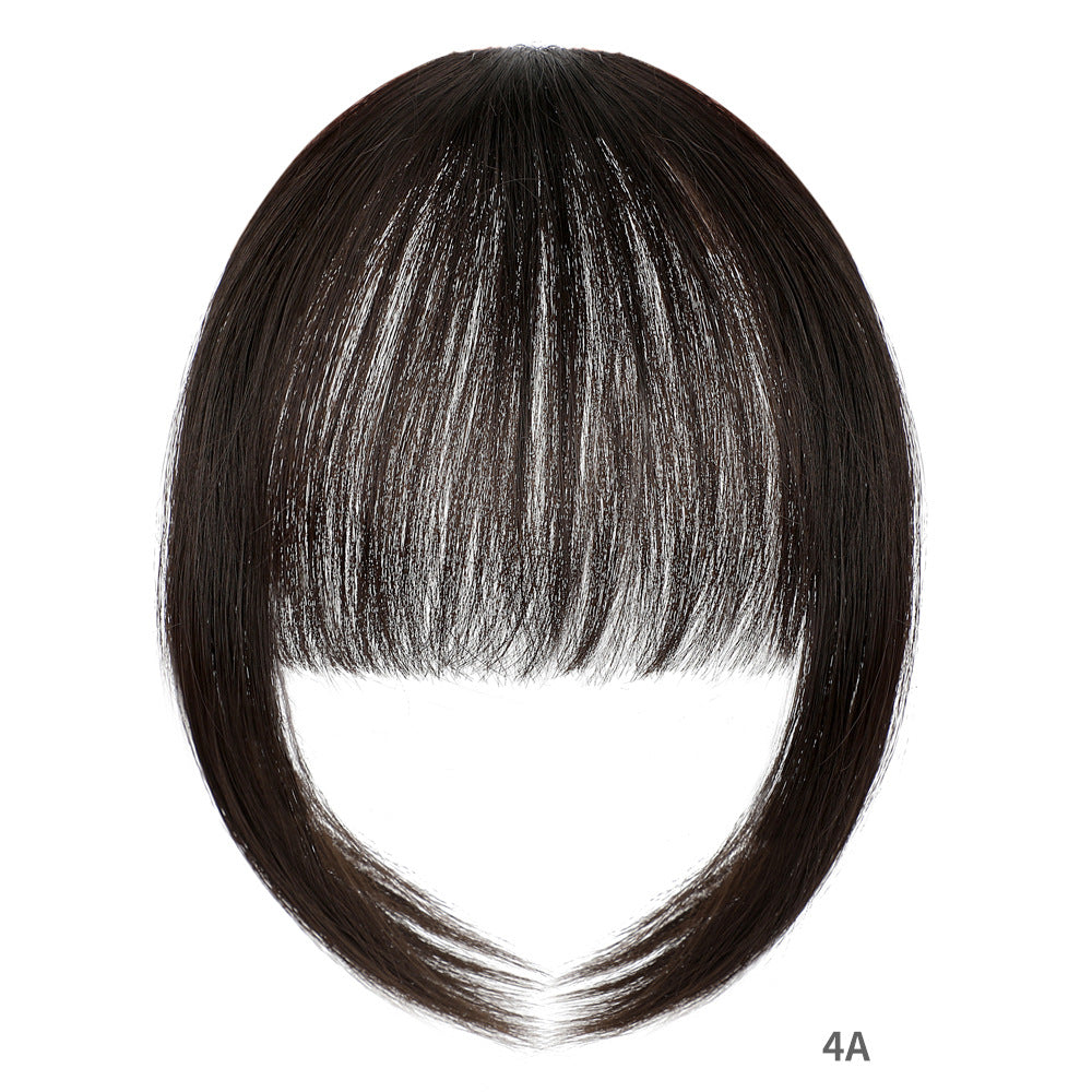 Synthetic Clip Wig Bangs Natural Seamless Hair Extensions with Sideburns