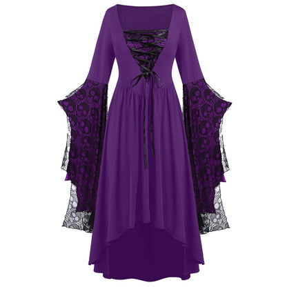 Halloween Costumes Skull Lace Strap Dress