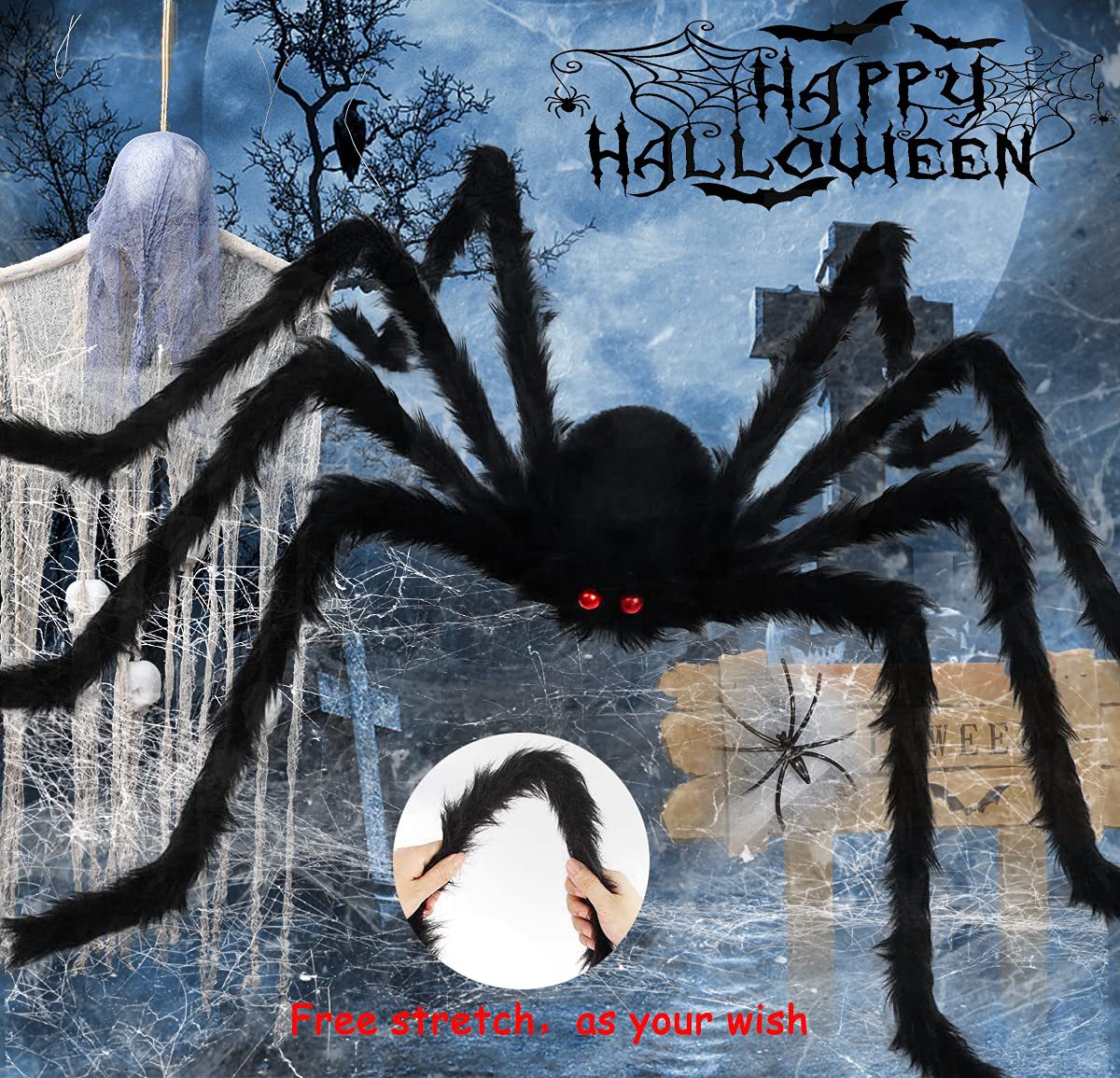 Halloween Extra Large Spider Decoration Props (Buy Two or More Get Extra 20% Off)