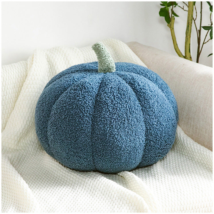 Teddy Velvet Pumpkin Pillow Cushion (Romantic Macaron Color)