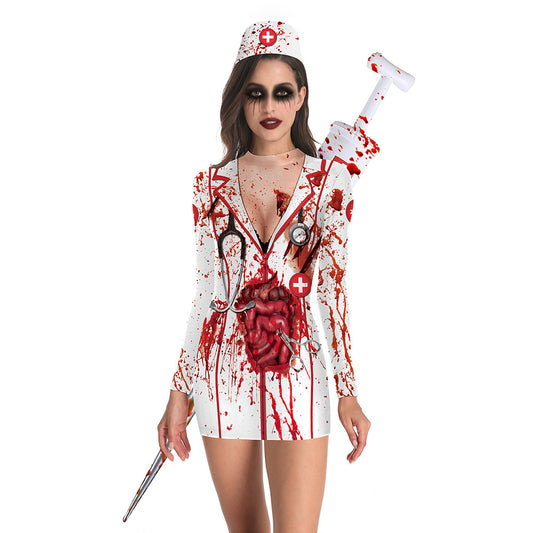 Halloween Sexy Nurse Uniform Costume