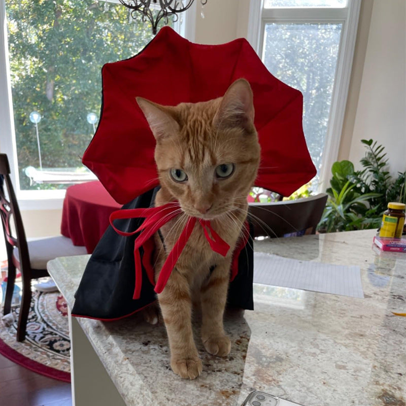 Pet Halloween Costume Vampire Cloak