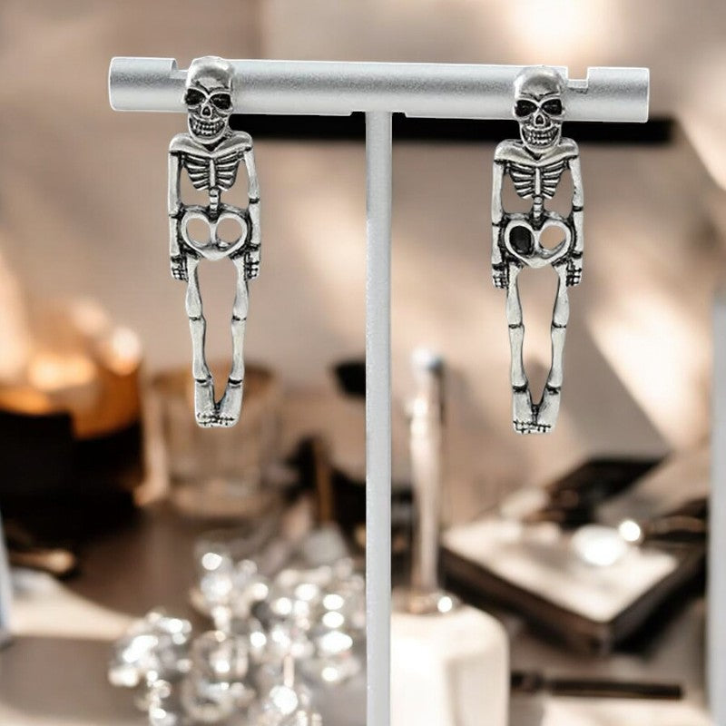 Halloween Human Skeleton Detachable Earrings