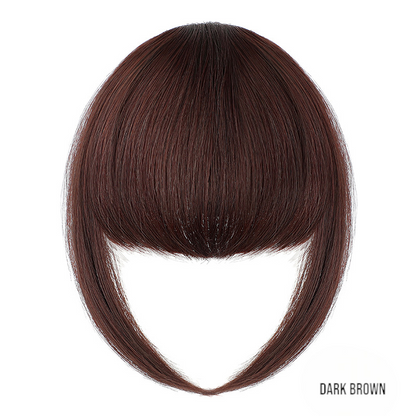 Synthetic Clip Wig Bangs Natural Seamless Hair Extensions with Sideburns