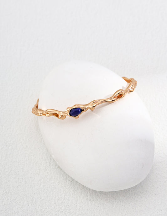 Sterling Silver Lapis Lazuli Bracelet